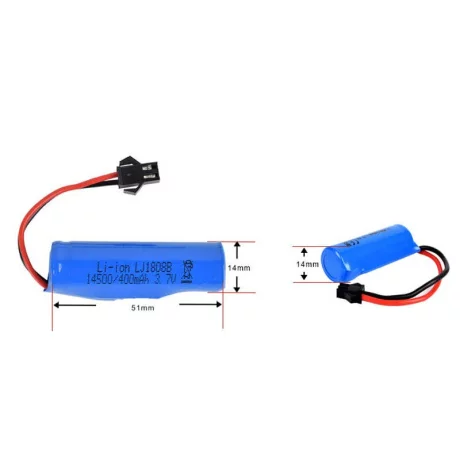 Acumulator Li-Ion 3.7V/400mAh, 14500