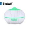 Difuzor aromaterapie cu ultrasunete, bluetooth, muzica si lumina LED 7 culori V-Rising VR-N09B, 550 ml, lemn alb