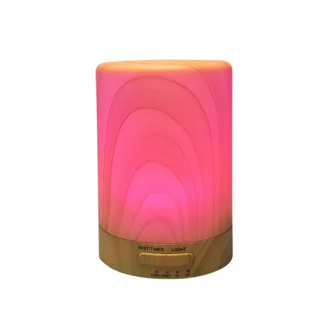 Difuzor aromaterapie cu ultrasunete si lumina LED 7 culori Sixu YD-012W, lemn deschis