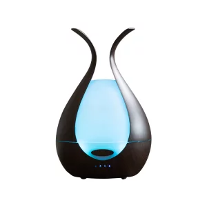 Difuzor aromaterapie cu ultrasunete si lumina LED 7 culori Sixu YD-033, 200 ml, wenge