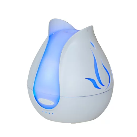 Difuzor aromaterapie cu ultrasunete si lumina LED 7 culori Sixu YD-041, 200 ml, alb