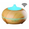 Difuzor aromaterapie cu ultrasunete, Smart WiFi, lumina LED 7 culori V-Rising VR-N09, 550 ml, lemn deschis