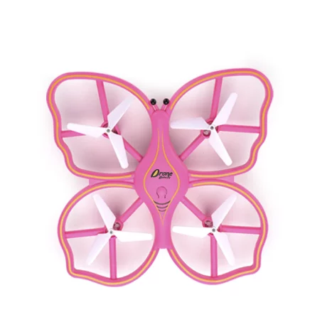 Drona Quadcopter Butterfly LH-X51, telecomanda ceas, control prin gesturi, senzori infarosu, roz