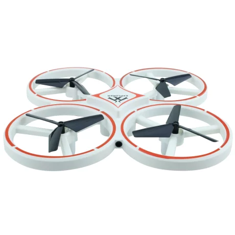 Drona Quadcopter Discovery Explorer, telecomanda ceas, control prin gesturi, senzori infarosu, YC-002, Alb/Rosu