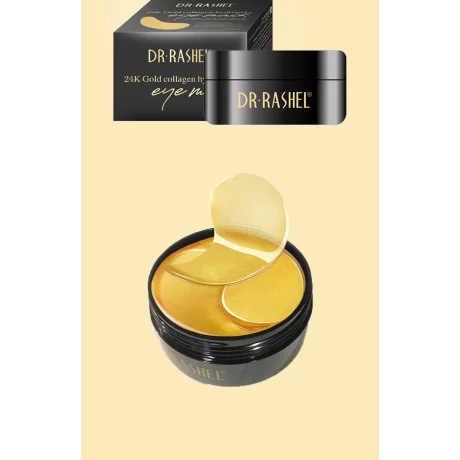 Masca hidrogel pentru ochi Dr. Rashel 24K Gold Collagen, 60 buc