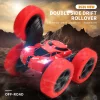 Masinuta cu telecomanda Stunt Car 4x4 Rock Crawler D828A, 2.4 GHz, lumini led, 1:24, rosu