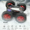 Masinuta cu telecomanda Stunt Car Double Star D828, 4WD, 2.4 GHz, lumini led, 1:24, negru