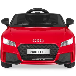 Masinuta electrica pentru copii Audi TT RS Quattro, cu licenta originala, un loc, roti EVA, telecomanda 2.4 Ghz, rosu