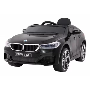 Masinuta electrica pentru copii BMW 6GT, cu licenta originala, un loc, telecomanda 2.4 Ghz, negru