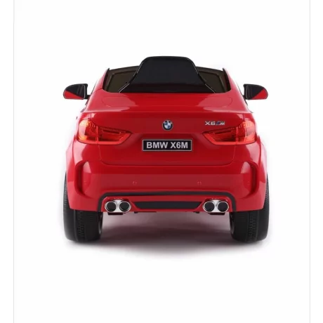 Masinuta electrica pentru copii BMW X6 M, cu licenta originala, un loc, roti EVA, telecomanda 2.4 Ghz,  rosu