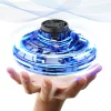 Mini drona Flynova, flying spinner cu lumina led, Albastru