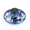 Mini drona Flynova, flying spinner cu lumina led, Albastru
