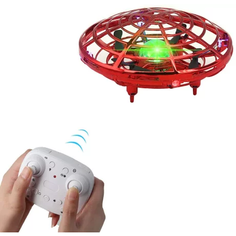 Mini drona ozn cu telecomanda 2.4GHz si 5 senzori infrarosu Skynor SQN-007, rosu
