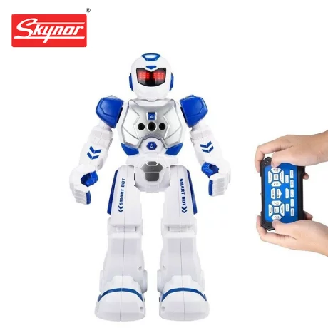 Robot inteligent cu telecomanda si senzori infrarosu Skynor 822, albastru