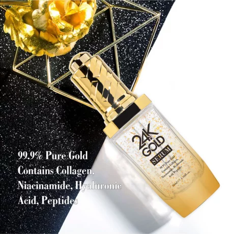 Ser cu Acid Hialuronic si Aur 24K, NEUTRIHERBS 24K GOLD, 30 ml