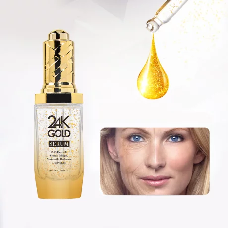 Ser cu Acid Hialuronic si Aur 24K, NEUTRIHERBS 24K GOLD, 30 ml