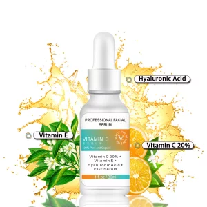 Ser cu Acid Hialuronic, Vitamina C 20%, Vitamina E,  K&#039;anho, 30 ml