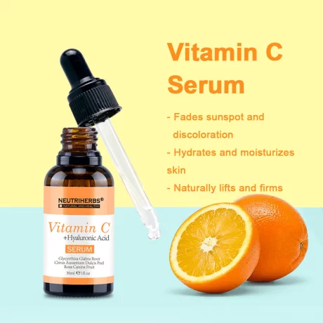 Ser cu Vitamina C si Acid Hialuronic NEUTRIHERBS, 30ml