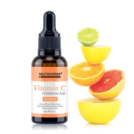 Ser cu Vitamina C si Acid Hialuronic NEUTRIHERBS, 30ml