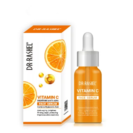 Ser facial cu Vitamina C si Acid Hialuronic Dr. Rashel, 50 ml