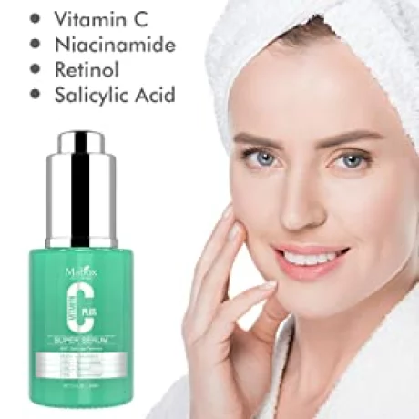 Ser Mabox Super Serum Plus, Vitamina C 25%, Niacinamida 3.5%, Retinol 2.5%, Acid Salicilic 2.0%, antirid, anti-imbatranire, antiacneic, hidratant, 30 ml