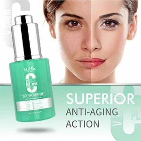 Ser Mabox Super Serum Plus, Vitamina C 25%, Niacinamida 3.5%, Retinol 2.5%, Acid Salicilic 2.0%, antirid, anti-imbatranire, antiacneic, hidratant, 30 ml