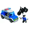 Set de constructie pentru copii Police Station, 123 de piese, Jumei, multicolor