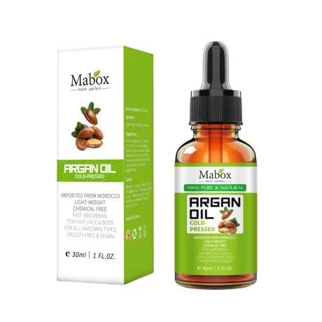 Ulei de Argan Mabox, organic, 100% pur, presat la rece, 30 ml