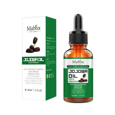 Ulei de Jojoba Mabox, organic, 100% pur, presat la rece, 30 ml