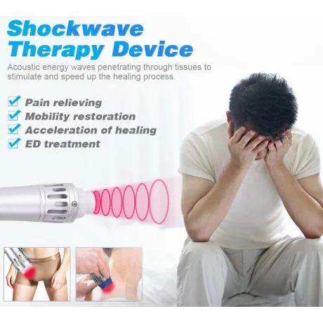 Aparat Terapie Shockwave Profesional, Pneumatic , Tratamentul durerii musculare, aparat fizioterapie, ESWT-KA