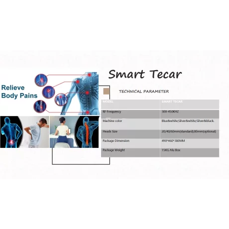 Aparat Terapie Smart Tecar 448khz CET RET aparat pentru ameliorarea durerii echipament de terapie Tecar