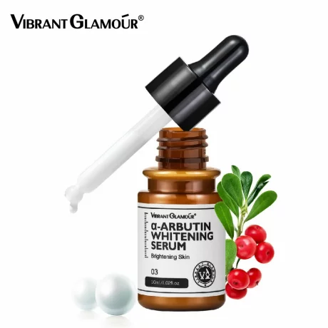 Ser de albire cu Arbutina si 10% Niacinamida, Iluminează, Hidrateaza, Reduce petele și semnelor de acnee,Vibrant Glamour, 30 ml