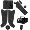 Aparat de presoterapie pentru drenaj limfatic si masaj Alhena® M-PRO 3001, 4 X 6 camere de compresie aer, 6 moduri de tratament, 30-250 mmHg, recuperare medicala, masaj terapeutic, refacere musculara, marimea XL, negru