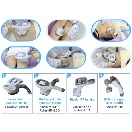 Aparat Vela ShapeIII, Tehnologie RF/IR, Vaccum,  Laser + BipolarRF, Role endermologice, Cavitatie