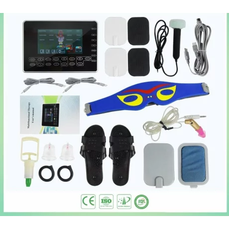 Aparat multifunctional de fizioterapie, electrostimulare, termoterapie, ultrasunete, laser, Alhena®, Dureri musculare, articulare, dureri de spate, diverse traumatisme, leziuni, dizabilitati
