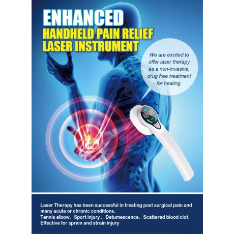 Laser portabil cu infrarosu, 650/ 808nm, Echipament de fizioterapie pentru ameliorarea durerilor, Lastek GD-P