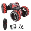 Masinuta Twist Air Gesture Car, Stunt Car, telecomanda 2.4 GHz, telecomanda ceas, control gestual, lumini led, sunete, 86A Rosu