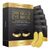 Set 20 de perechi masti hidrogel pentru ochi, Acid Hialuronic, Colagen, antirid, 24K Gold