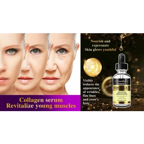 Ser facial cu Colagen, hidratant, antirid, Roushun, 30 ml