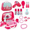 Set de infrumusetare pentru fetite 2 in 1 Gentuta Beauty Fashion Girls, 20 accesorii, roz