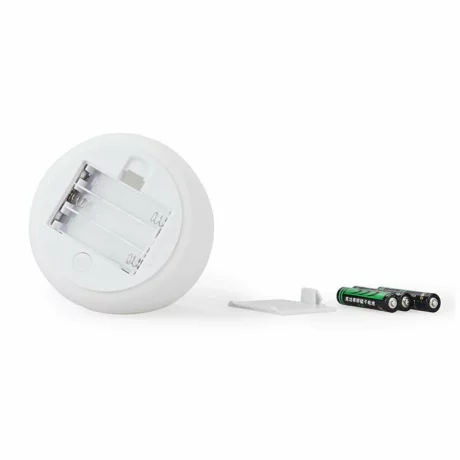 Lampa de veghe portabila din silicon cu lumina led 7 culori, touch control, Alhena Store® LJC-124C, pisicuta, alb