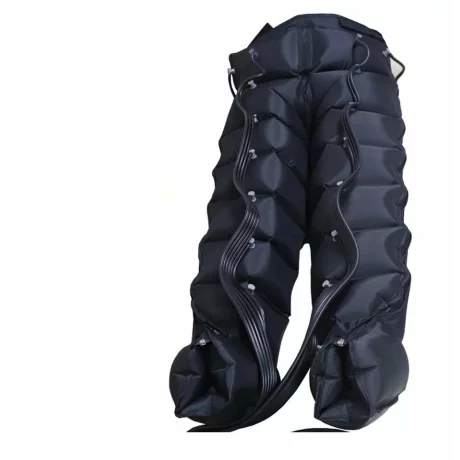 Aparat de presoterapie pentru drenaj limfatic si masaj pantalon talie inalta Alhena®M-PRO 3001, 2 X 6 camere de compresie aer, 6 moduri de tratament, 30-250 mmHg, recuperare medicala, masaj terapeutic, refacere musculara, marimea XL, 142/83 negru