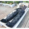 Aparat de presoterapie pentru drenaj limfatic si masaj pantalon talie inalta Alhena®M-PRO 3001, 2 X 8 camere de compresie aer, 6 moduri de tratament, 30-250 mmHg, recuperare medicala, masaj terapeutic, refacere musculara, marimea XL, 142/83 negru