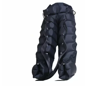 Aparat de presoterapie pentru drenaj limfatic si masaj pantalon talie inalta Alhena®M-PRO 3001, 2 X 8 camere de compresie aer, 6 moduri de tratament, 30-250 mmHg, recuperare medicala, masaj terapeutic, refacere musculara, marimea XL, 142/83 negru