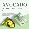 Demachiant crema, cleanser, exfoliant, cu extract de avocado, organic, 100g, Vibrant Glamour