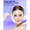 Aparat de masaj facial 4 in 1, Alhena®, Microcurent, Terapie cu lumina rosie, Masaj facial si Caldura terapeutica pentru o piele mai neteda, mai moale si intinerita, LA005