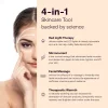 Aparat de masaj facial 4 in 1, Alhena®, Microcurent, Terapie cu lumina rosie, Masaj facial si Caldura terapeutica pentru o piele mai neteda, mai moale si intinerita, LA005