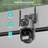 Camera De supraveghere Alhena®, 2 in 1, Filmeaza doua unghuri in acelai timp, senzori CMOS de inalta performanta, WI-Fi, Sistem Zoom Urmarire automata, PTZ cu lentile duble, P11Pro