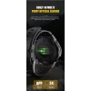 Ceas smartwatch barbati, Alhena®, IP68, Memorie 128M, 20 Moduri Sport, Apel Bluetooth HD, Notificari, Tensiune, Oxigen, Negru, Ecran Rezistent, C-21