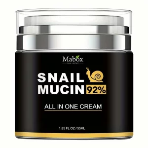 Crema hranitoare de fata Mabox Snail Mucin 92%, Esență hrănitoare de melc, ofera fermitate pielii și reducerea ridurilor, menține pielea hidratata și netedă, 50 ml